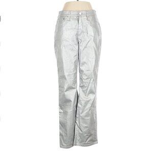 J.Crew Silver Metalic Pants